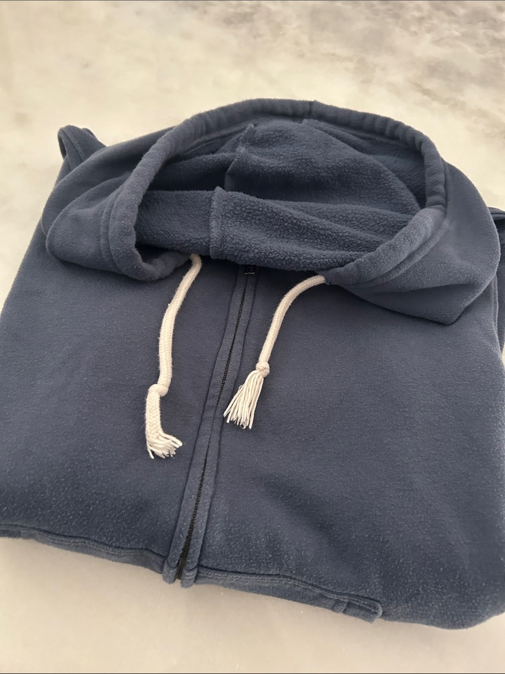 Juniors Heather Blue Zip Up